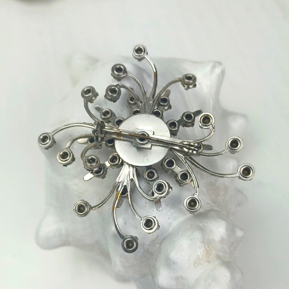 ♥️Bundle Only♥️ Vintage Style Silver Tone Rhinestone Whimsical Brooch - Picture 4 of 6